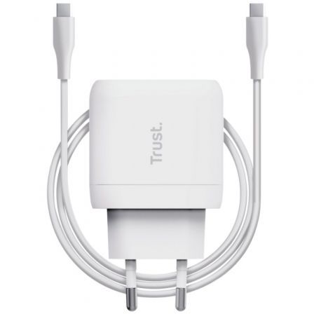 CARGADOR PARED/VIAJE USB-C 45W MAXO BLANCO TRUST
